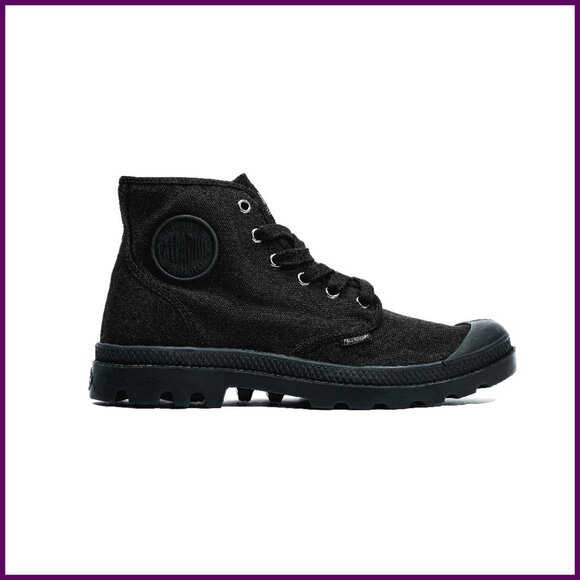 Men's High-Top Canvas Boots with Cushioned Footbed & Deep Tread